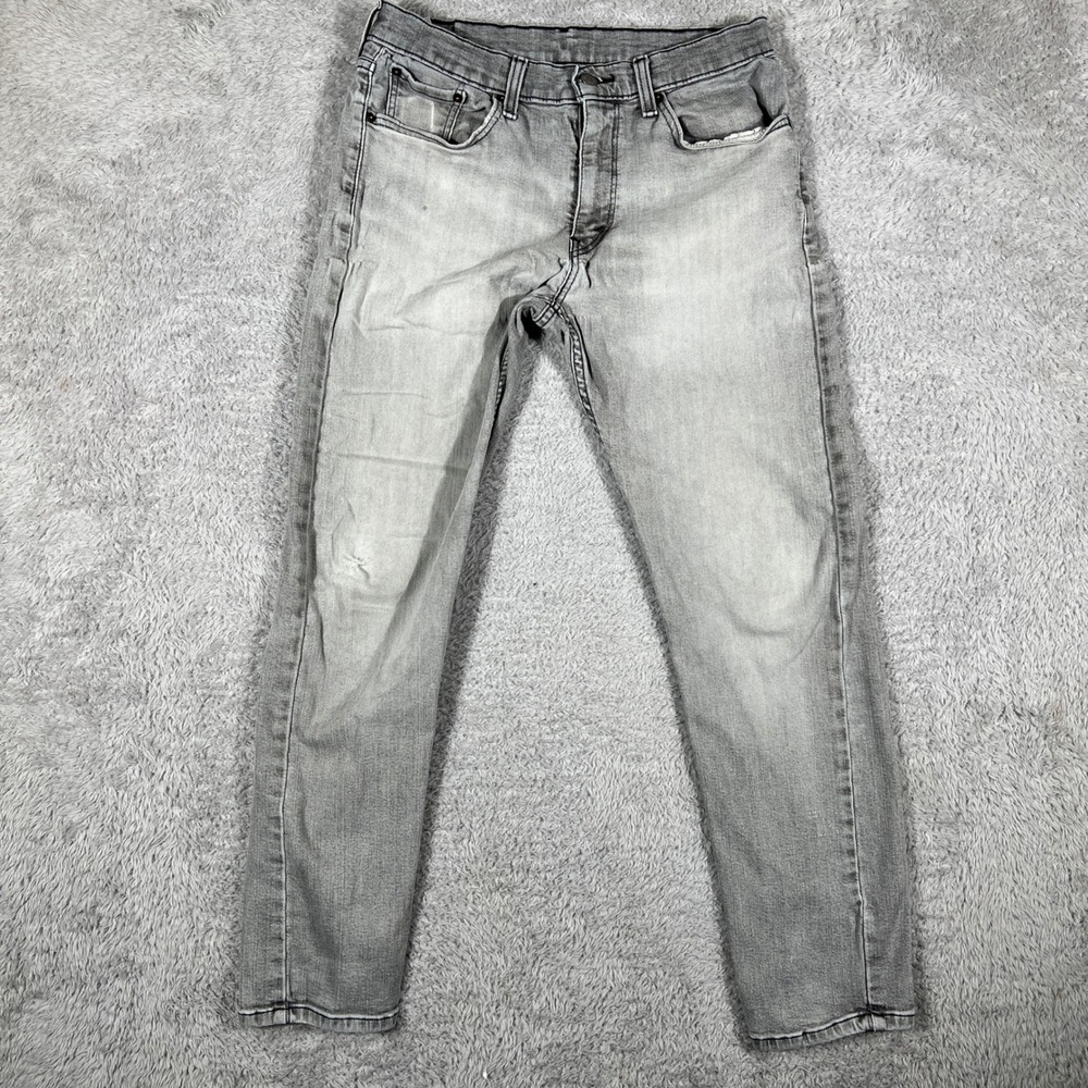 Levi's 511 Slim Fit Jeans Mens 32x29 Gray Stretch Denim Pants